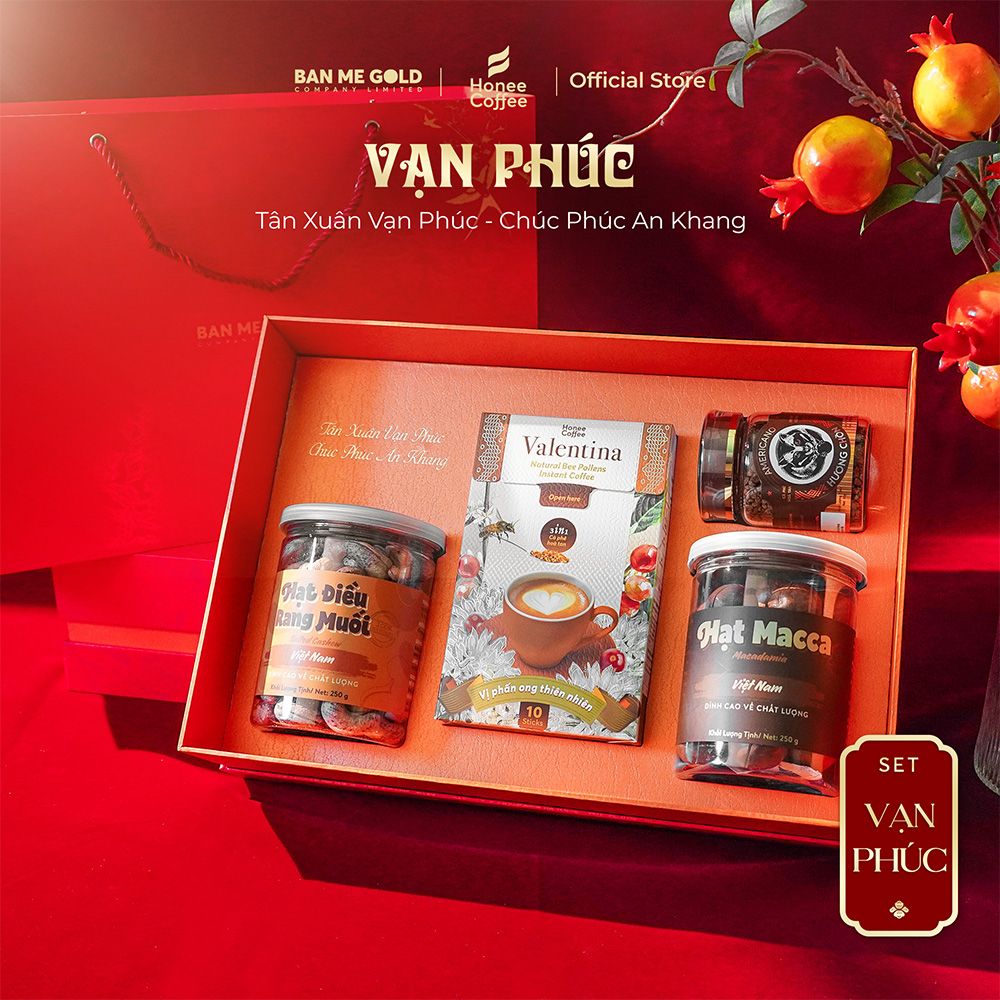 Hộp Quà Tết VẠN PHÚC - Hộp quà Tết cao cấp chính hãng Ban Me Gold