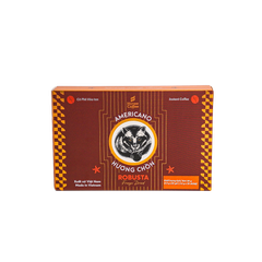 CÀ PHÊ HÒA TAN ĐEN HƯƠNG CHỒN ROBUSTA AMERICANO (50g) [25 GÓI × 2.5G]