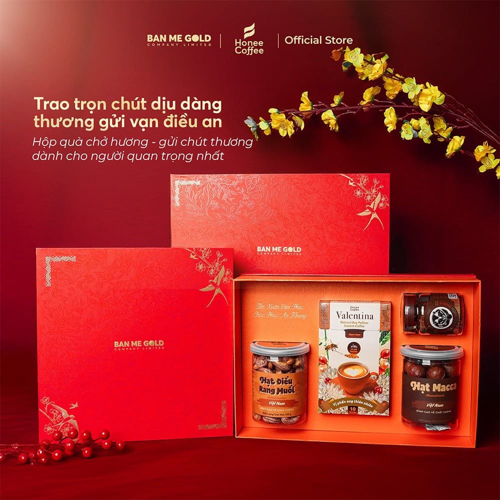 Hộp Quà Tết VẠN PHÚC - Hộp quà Tết cao cấp chính hãng Ban Me Gold