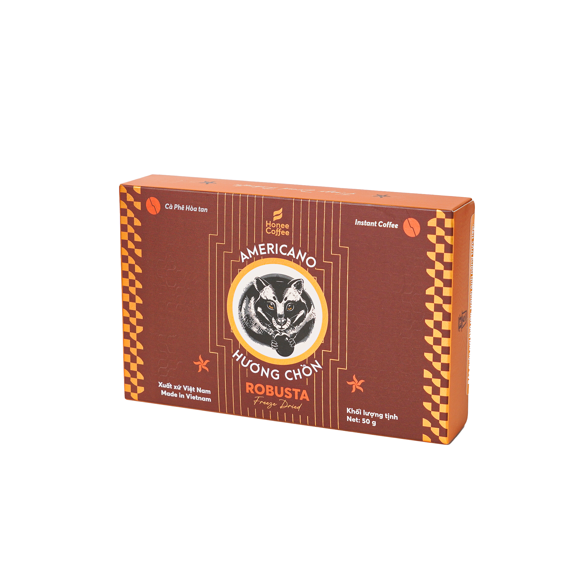 Cà Phê Hòa Tan Sấy Lạnh Robusta Gói - Gu đậm đà - Hộp 50g (20 gói) - Chính Hãng Ban Me Gold