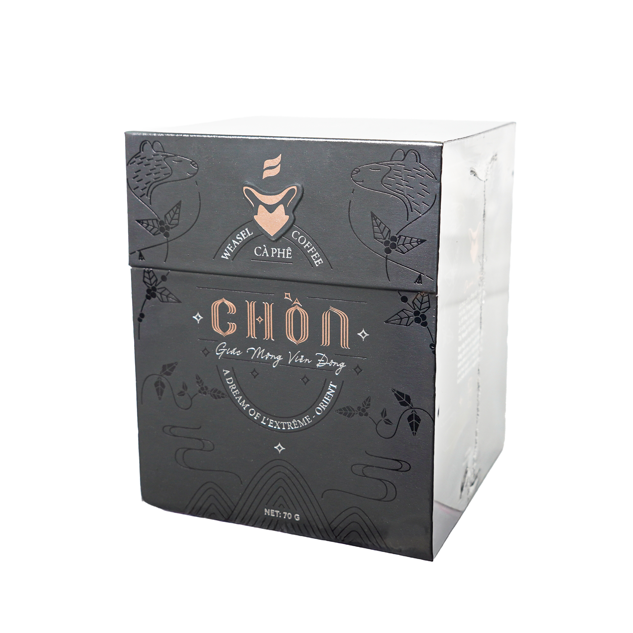 HỘP QUÀ HẠT RANG CHỒN GIẤC MỘNG VIỄN ĐÔNG (70g) - HỘP GIẤY