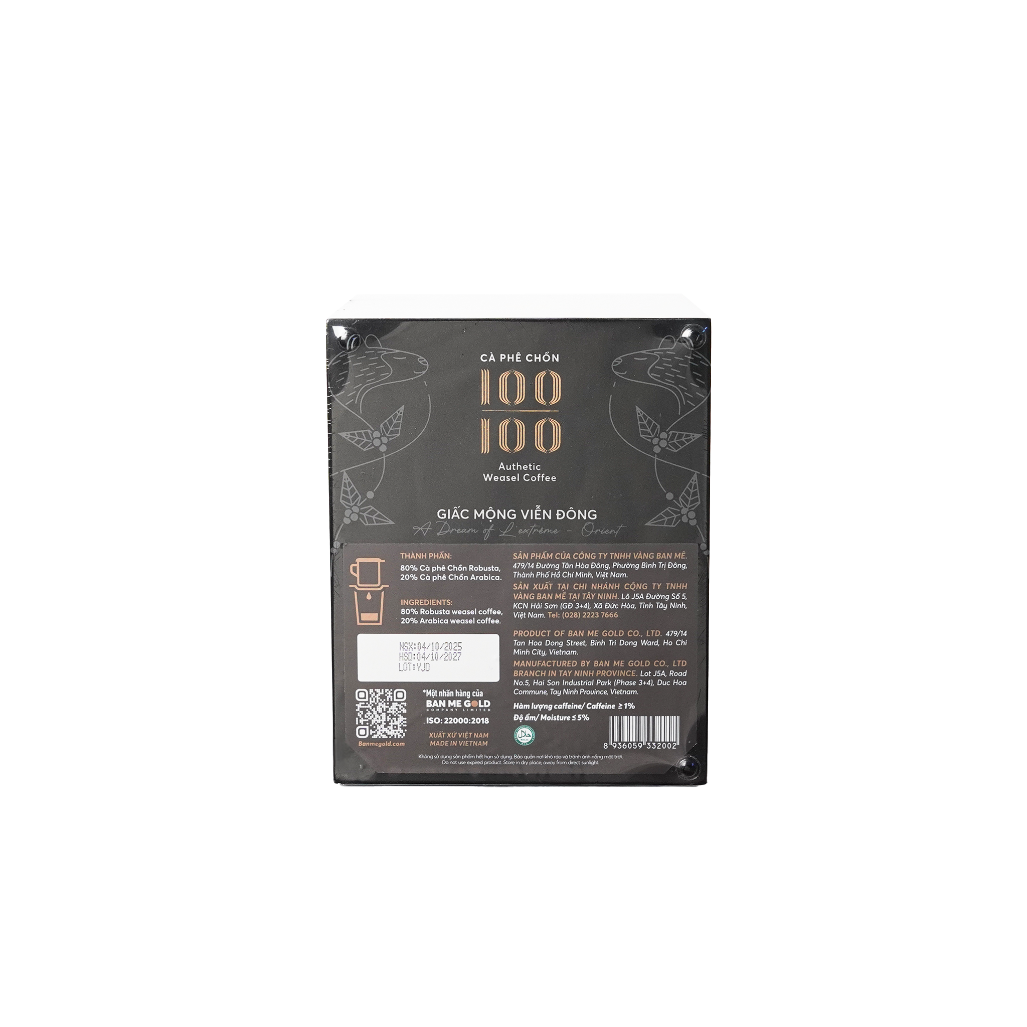 HỘP QUÀ HẠT RANG CHỒN GIẤC MỘNG VIỄN ĐÔNG (70G) - SƠN MÀI