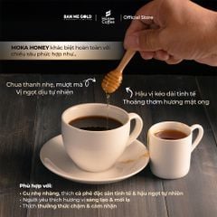 Cà Phê Hạt Rang Honey Moka Nguyên Chất - 250g - Cafe Moka Phủ Mật Ong Chính Hãng Ban Me Gold - Honee Coffee