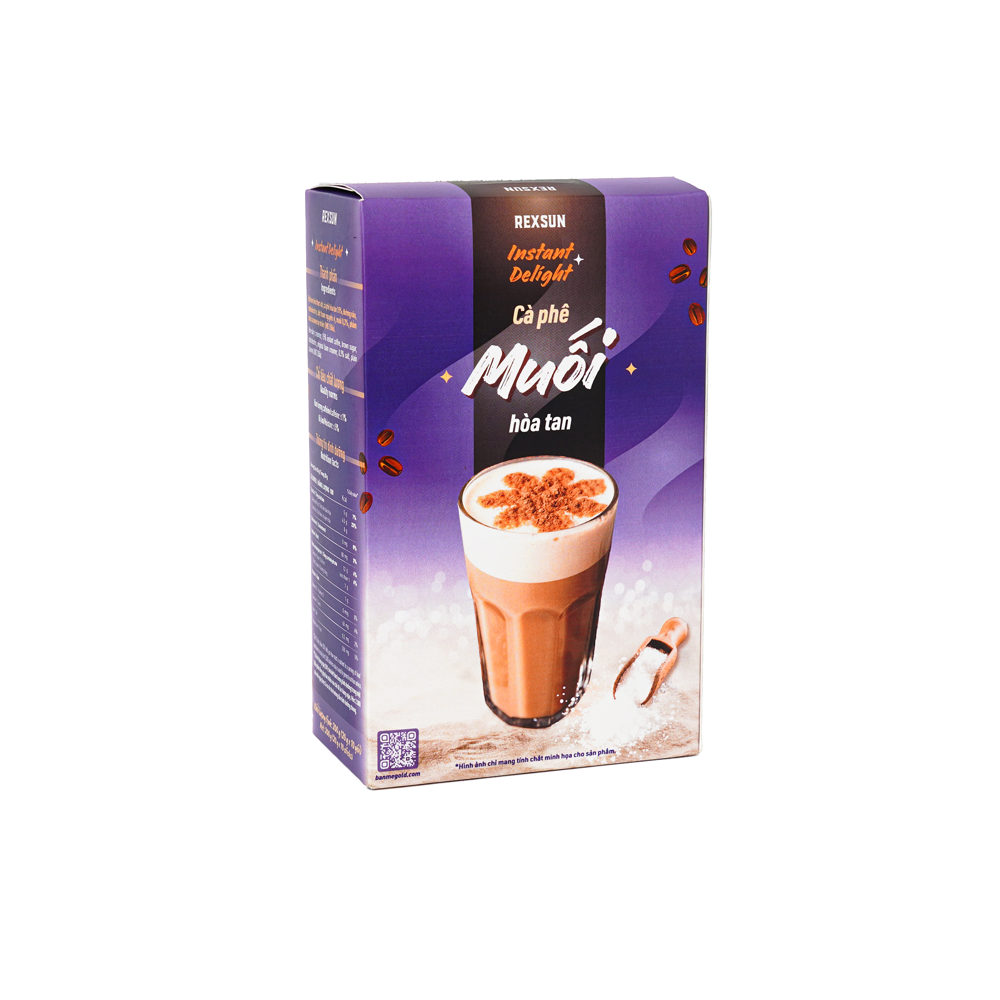 CÀ PHÊ MUỐI HÒA TAN 3 TRONG 1 (160G) [10 Gói × 16g]