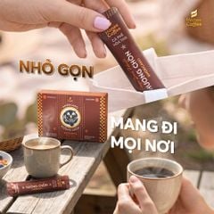 Cà Phê Hòa Tan Sấy Lạnh Robusta Gói - Gu đậm đà - Hộp 50g (20 gói) - Chính Hãng Ban Me Gold