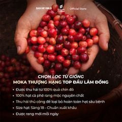 Cà Phê Hạt Rang Honey Moka Nguyên Chất - 250g - Cafe Moka Phủ Mật Ong Chính Hãng Ban Me Gold - Honee Coffee