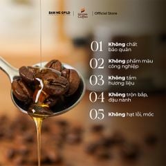 Cà Phê Hạt Rang Honey Moka Nguyên Chất - 250g - Cafe Moka Phủ Mật Ong Chính Hãng Ban Me Gold - Honee Coffee