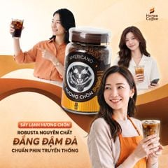 Cà Phê Hòa Tan Sấy Lạnh Hương Chồn Americano 100% Robusta - Hũ (30g/80g) | BMG