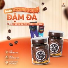 [COMBO 30G] 2 Hũ Cà Phê Hòa Tan Sấy Lạnh Robusta (30g)