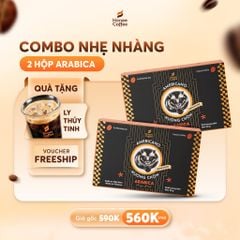 [COMBO TIỆN LỢI] 2 Hộp Cà Phê Sấy Lạnh ARABICA (2.5g x 40 gói) Cafe Sấy Lạnh Nhẹ Nhàng Tiện Mang Đi Du Lịch Honee Coffee