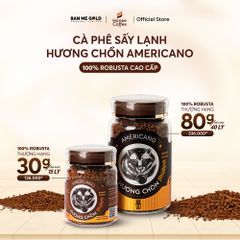 Cà Phê Hương Chồn Sấy Lạnh Americano (30g/80g) - Cà Phê Hòa Tan Sấy Lạnh 100% Robusta