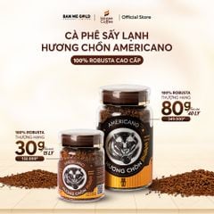 Cà Phê Hương Chồn Sấy Lạnh Americano (30g/80g) - Cà Phê Hòa Tan Sấy Lạnh 100% Robusta