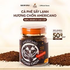 Cà Phê Hòa Tan Sấy Lạnh Hương Chồn Americano 100% Arabica - Hũ (50g) | BMG