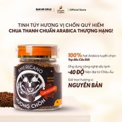 Cà Phê Hòa Tan Sấy Lạnh Hương Chồn Americano 100% Arabica - Hũ (50g) | BMG