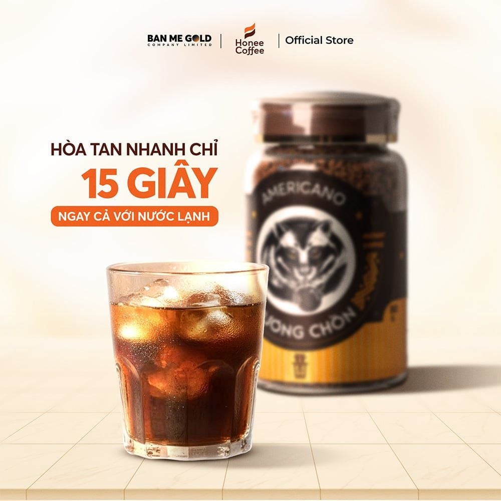 Cà Phê Hương Chồn Sấy Lạnh Americano (30g/80g) - Cà Phê Hòa Tan Sấy Lạnh 100% Robusta