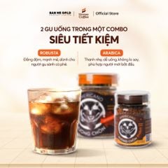 [COMBO TRẢI NGHIỆM] 100% Cà Phê Arabica (50g) x Robusta (30g) Sấy Lạnh Hương Chồn Americano