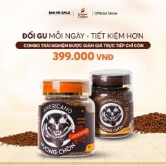 [COMBO TRẢI NGHIỆM] 100% Cà Phê Arabica (50g) x Robusta (30g) Sấy Lạnh Hương Chồn Americano