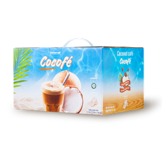 [THÙNG TIẾT KIỆM] 10 Hộp (100 Gói) Cà Phê Sữa Dừa Cocofe - Cafe Hòa Tan Cao Cấp Chính Hãng Ban Me Gold - REXSUN