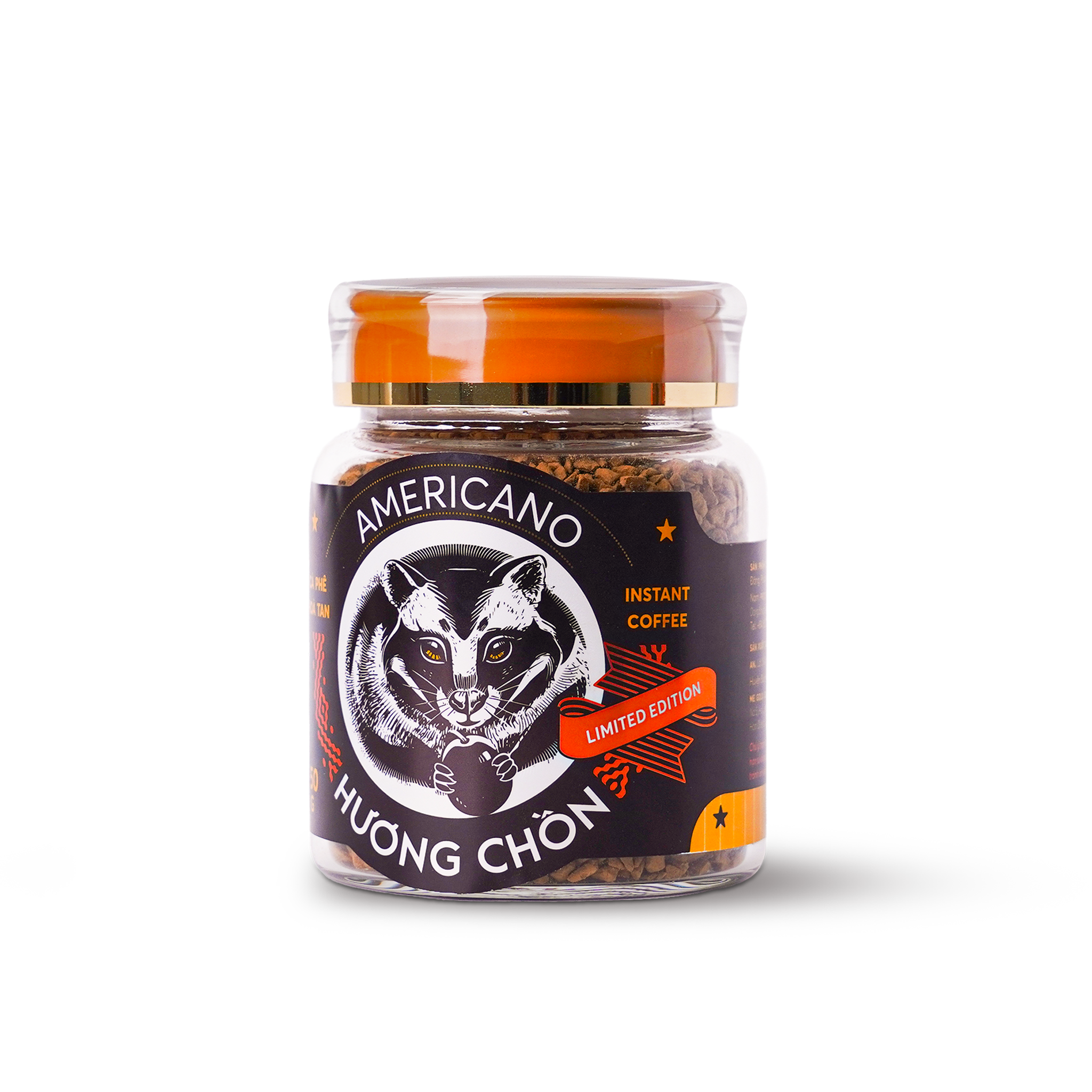 Cà Phê Sấy Lạnh Hương Chồn Americano (50g) - Cà Phê Hòa Tan Sấy Lạnh 100% Hạt Arabica