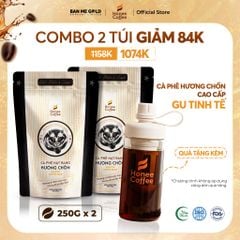 [COMBO GU SÀNH] 2 Túi Cà Phê Hương Chồn (CAO CẤP) NGUYÊN HẠT (250g x 2) - Cafe Rang Xay Nguyên Chất - Cà Phê Chồn Honee Coffee