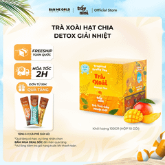 [COMBO TIẾT KIỆM] 5 Hộp Trà Trái Cây Nhiệt Đới Hạt Chia - 50 Gói - Chính Hãng Ban Me Gold - Trấy NiNì