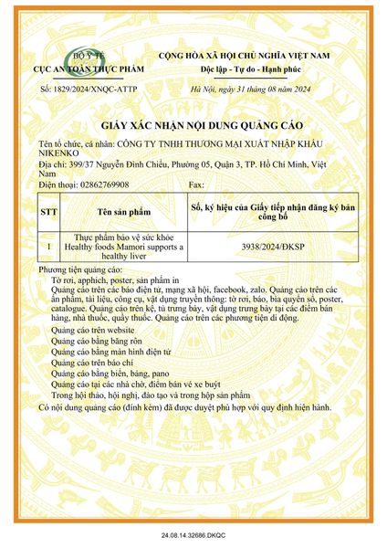 Viên Uống Mamori Hỗ Trợ Chức Năng Gan, Men gan cao, Thải độc gan, Gan nhiễm mỡ