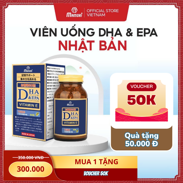 Viên Uống Mamori DHA & EPA Hỗ Trợ Trí Nhớ