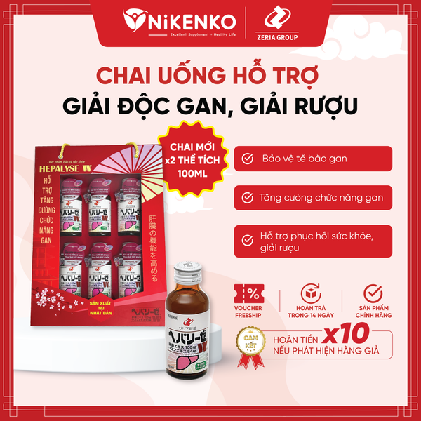 (Chai mới - X2 thẻ tích) Gan Uống Hepalyse W- 100ml- Giải rượu bổ gan