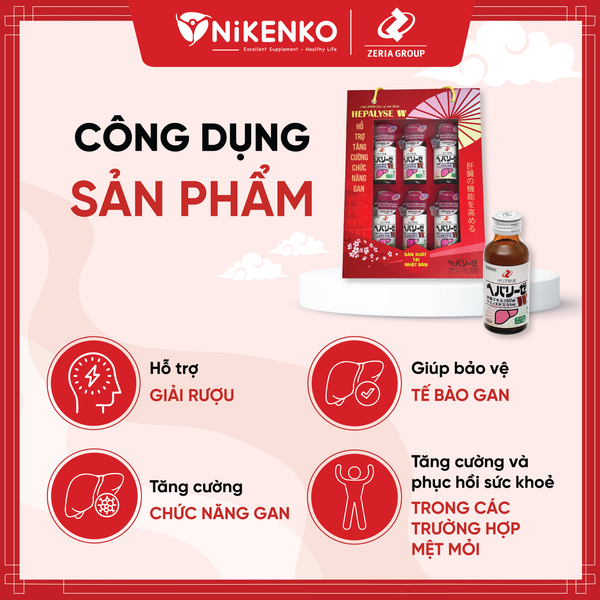 (Chai mới - X2 thẻ tích) Gan Uống Hepalyse W- 100ml- Giải rượu bổ gan
