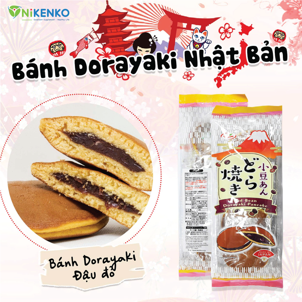Dorayaki – Hương Ngọt Đậu Đỏ, Mềm Mịn Chuẩn Nhật - 5 Cái - 300g