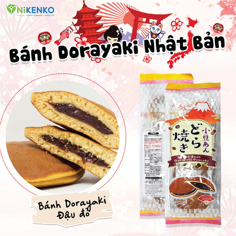 Dorayaki – Hương Ngọt Đậu Đỏ, Mềm Mịn Chuẩn Nhật - 5 Cái - 300g
