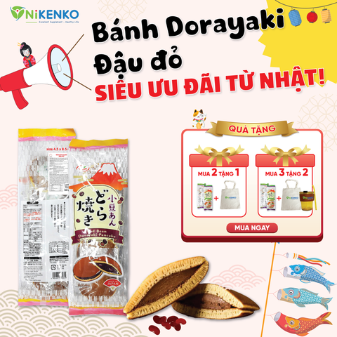 Dorayaki – Hương Ngọt Đậu Đỏ, Mềm Mịn Chuẩn Nhật - 5 Cái - 300g