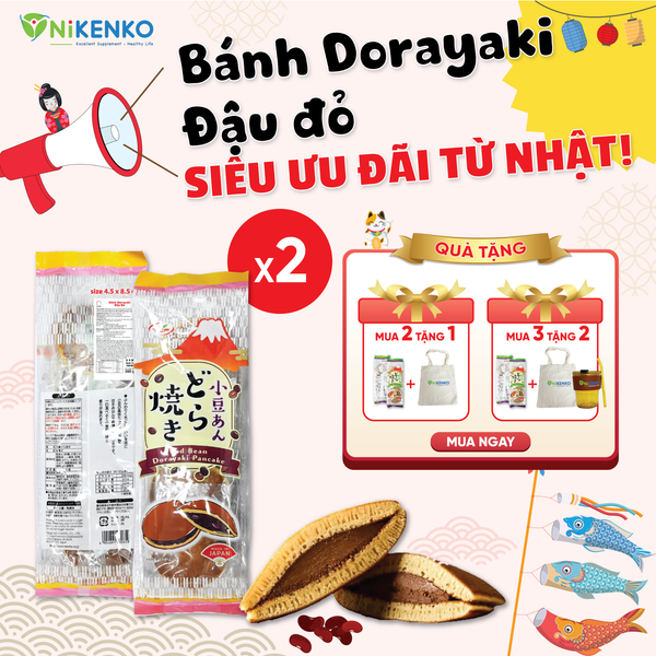 Dorayaki – Hương Ngọt Đậu Đỏ, Mềm Mịn Chuẩn Nhật - 5 Cái - 300g