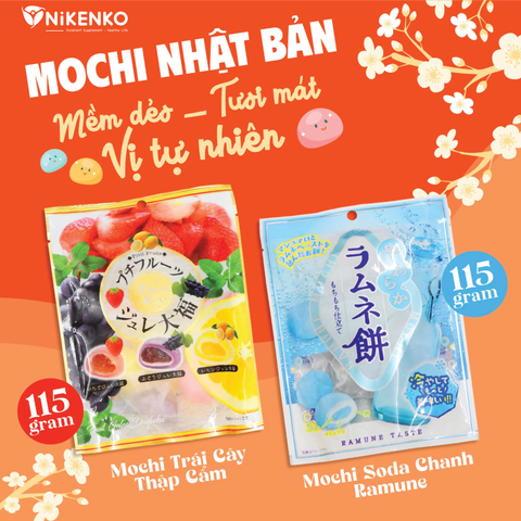 Bánh Mochi Trái Cây Mix Nhật Bản – Tinh tế trong từng hương vị-115g