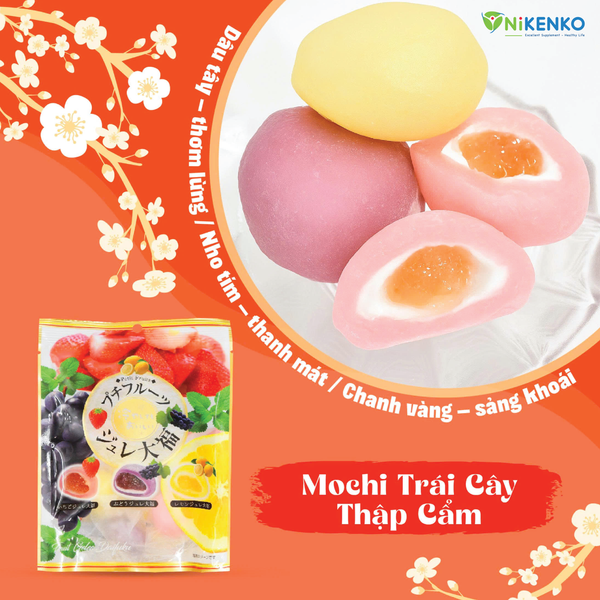 Bánh Mochi Trái Cây Mix Nhật Bản – Tinh tế trong từng hương vị-115g