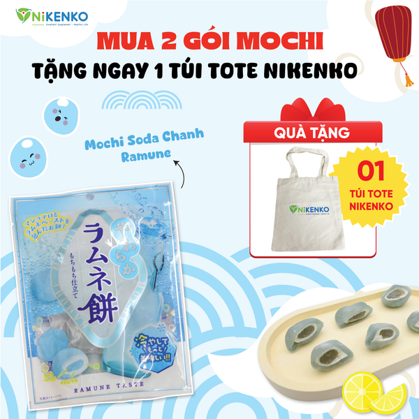 Bánh Mochi Soda Chanh Ramune 115g - Mát Lạnh, dẻo mềm chuẩn Nhật