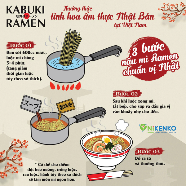 Mì Kabuki Miso Ramen Vị Xương Hầm 190g – Hương vị ramen Nhật Bản chuẩn vị, đậm đà và tinh tế