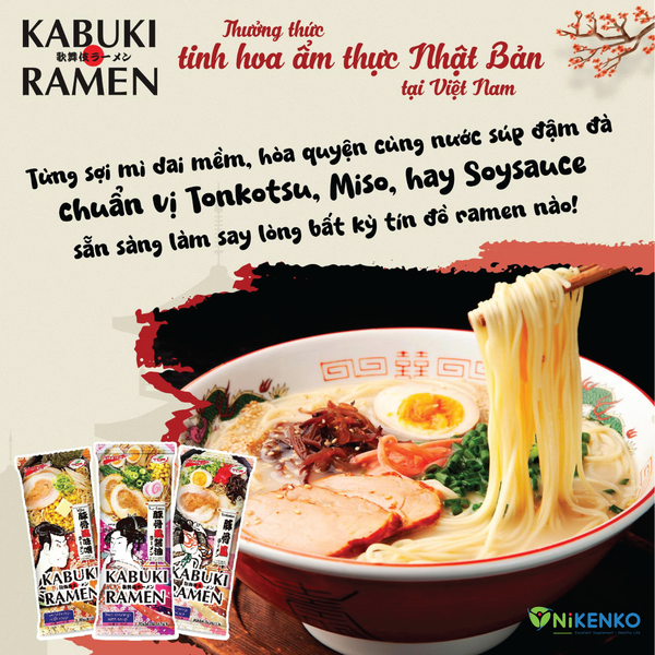 Kabuki Ramen – Bát Mì Xương Hầm Đậm Đà Chuẩn Nhật (190g)