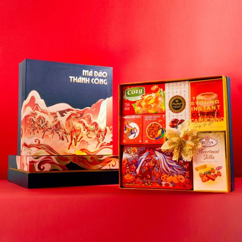 Set Quà Mã Đáo Thành Công( Đỏ và Xanh Dương) A30-9