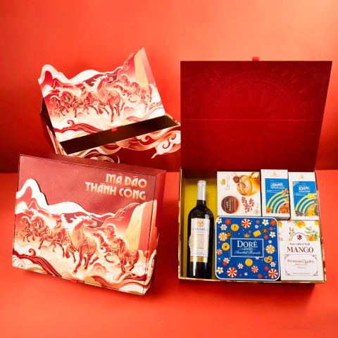 Set quà Mã Đáo Thành Công Đỏ A8-8
