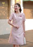 Đầm suông Tafta gấm - TFL336PNK 