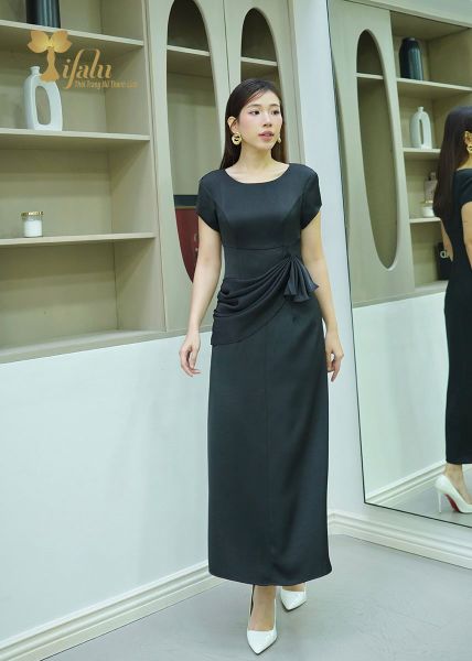  Đầm tiệc dáng dài maxi - TFL720BLK 