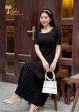  Váy dáng dài dập ly - TFL742BLK 