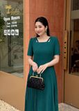  Váy dáng dài dập ly - TFL742GRN 