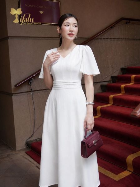  Đầm Dài Maxi Cổ V (có Bigsize) Cho Quý Cô U40-U60 - TFL746 