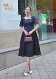  Đầm lụa dự tiệc - TFL747BLK 