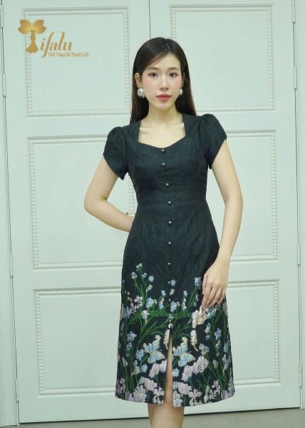  Đầm gấm tafta dáng ôm - TFL829 