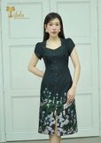  Đầm midi dáng ôm chất gấm tafta - TFL829GTBLK 
