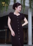  Đầm midi dáng ôm dự tiệc - TFL829BLK 