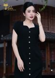  Đầm midi dáng ôm dự tiệc - TFL829BLK 